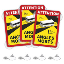 3x Angles Morts con 12x ventose - autobus/camper - resistente ai raggi UV - angolo morto