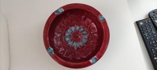 Posacenere ceramica bordeaux - posacenere,
