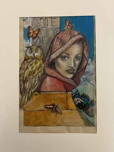 Disegno originale a tecnica - ,