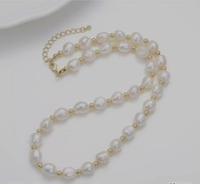collana 55 cm con perle e