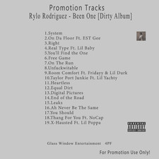 Rap/Hip-Hop.. White CD. Rylo Rodriguez - Been One [Dirty Album]