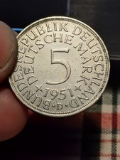 5 MARCHI GERMANIA 1951 MB/SPL