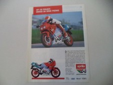 advertising Pubblicità 1989 MOTO APRILIA AF1 AF-1 50 PROJECT