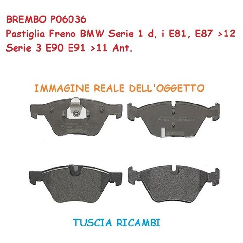 Pastiglie freno p06036 - pastiglie,