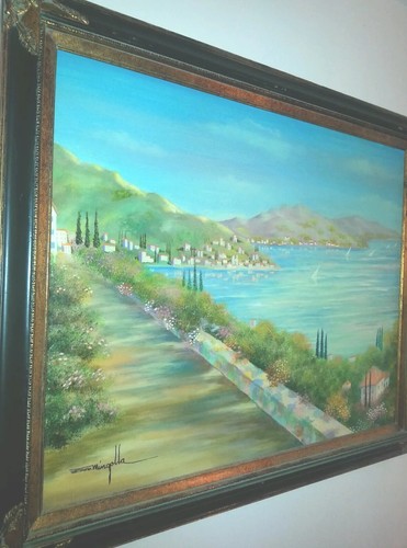Dom minolla dipinto olio - , su