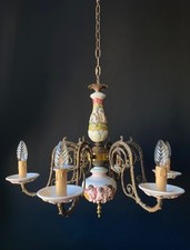 lampadario antico in ceramica