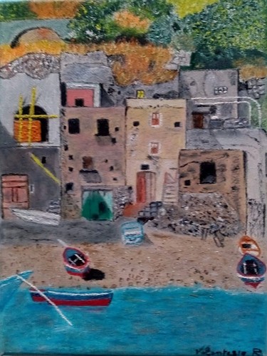 Dipinto paesaggio marino - dipinto, "paesaggio
