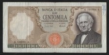 100000 LIRE ALESSANDRO MANZONI 06/02/1974 BB