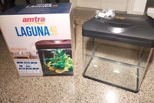 ACQUARIO COMPLETO AMTRA LAGUNA 40 LED 32 LITRI USATO CONDIZIONI EX