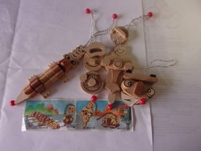 kinder ferrero  FIGURE IN LEGNO K01  nr. 117-118-119-120