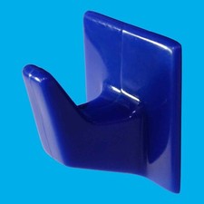 2x Piccolo 30mm Plastica Blu Adesivo Adesive da Parete Quadrato Ganci