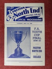 PRESTON NORTH END v CHELSEA | 3 MAGGIO 1960 | FINALE COPPA GIOVANILE FA | 1959/1960