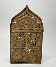 19c.Antico pannello icona