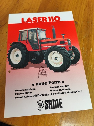 Brochure depliant trattore