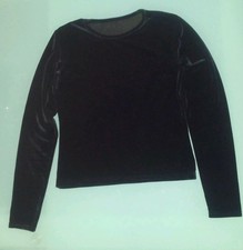 Maglia in velluto nero taglia