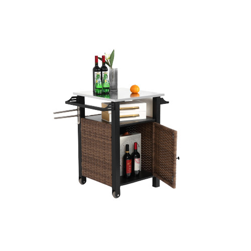 Stainless steel extended table - stainless,