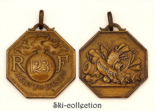 Medaglia 123 reggimento di - 123°,