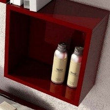 Pensile cubo in legno a giorno