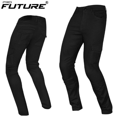 Jeans moto cargo con kevlar - jeans,