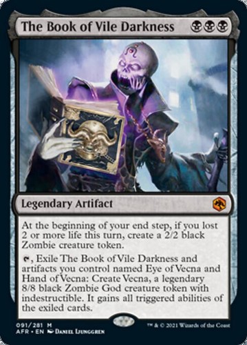 Mtg the book vile - mtg, darkness