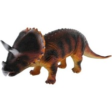 TRICERATOPUS GIGANTE - DINOSAURI DI GOMMA - LUNGHEZZA CM 46  ALTEZZA CM 19
