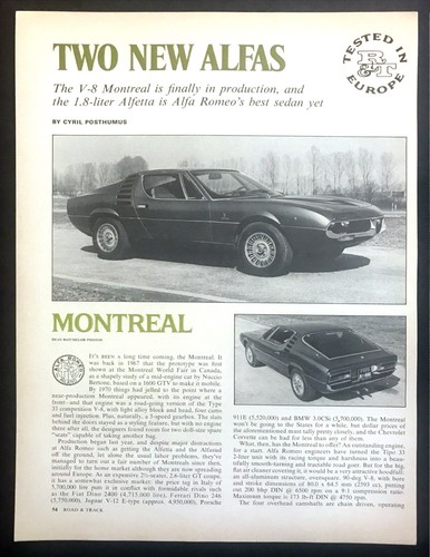 Alfa romeo montreal alfetta - alfa, &