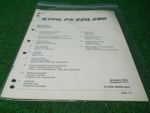 Stihl fs220 280 manuale - fs220,,