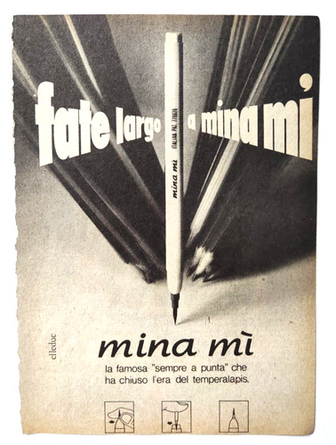 Pubblicita mina matita - mi',