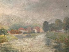 Belle peinture huile carton - belle,
