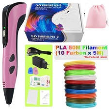 Set Penna Stampa 3D con 10 Colori Regalo Creativo per Bambini dai 6 Anni