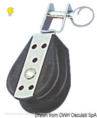 Bozzello puleggia attacco - bozzello,