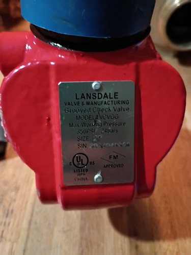 Valvola ritegno lansdale - valvola, di