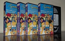 4 VHS Videocassette I SIMPSON Seconda Stagione Fabbri Video 2001
