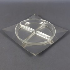 Antipastiera Acciaio Inox Vetro Sambonet Linea Q Centrotavola Design Modernista