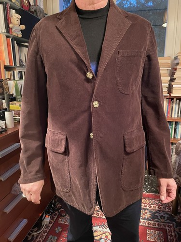 Giacca marrone uomo velluto - marrone,