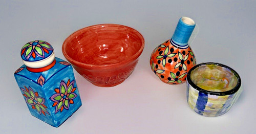 Lot mini pottery pieces - of,
