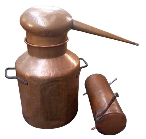 Alambicco distillatore rame - in,