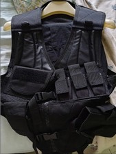 Smanicato Tactical Vest Gilet Tattico Modulare Corpetto Tattico Mil-Tec Nero