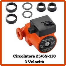 Pompa circolatore acqua sanitaria per caldaia termocamino riscaldamento da 130mm