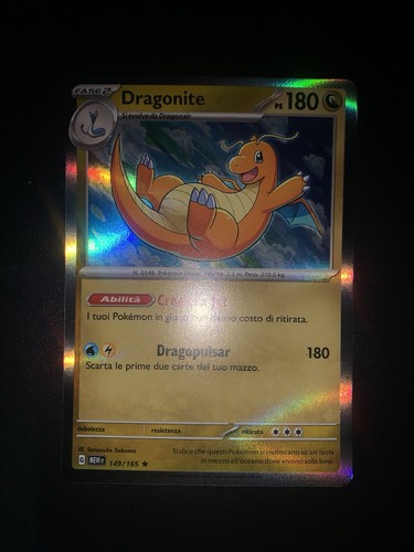 Carta pokémon dragonite - pokémon,