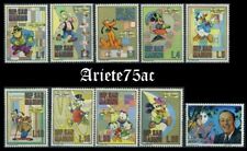 10 FRANCOBOLLI WALT DISNEY