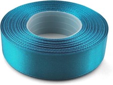 1x rotolo nastro raso turchese