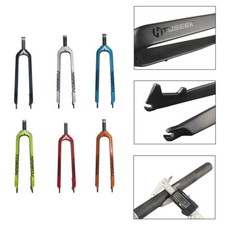 Forcella bici mtb fibra di carbonio nuova 1-1/8" freno a disco forcelle rigide 26/27.5/29"