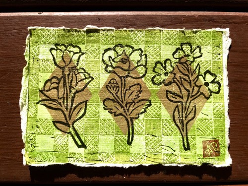 Quadro floreale picnic vintage