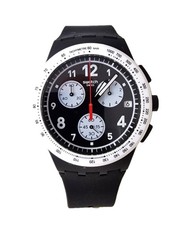 orologio SWATCH Chrono NOTHING BASIC ABOUT BLACK SUSB420 cronografo e data
