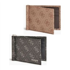 Guess Vezzola 4G Logo Stampato Portafoglio IN Pelle Da Uomo