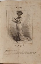 ANTICO LIBRO NANA' romanzo di E. Zola FINE 1800 ILLUSTRAZIONI ANTONIO BONAMORE
