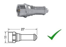 Conettore F Terminatore F 75ohm Resistenza di chiusura F Carico Fittizio Isolato