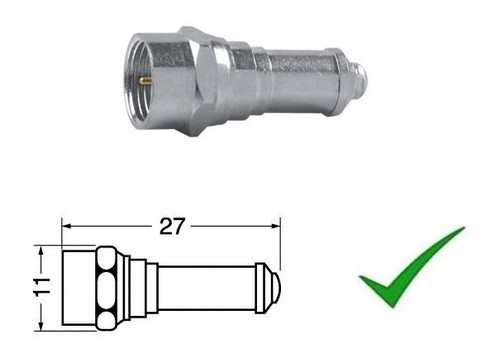 Conettore terminatore f - f,