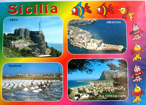 Cartolina sicilia paesaggi - cartolina.,